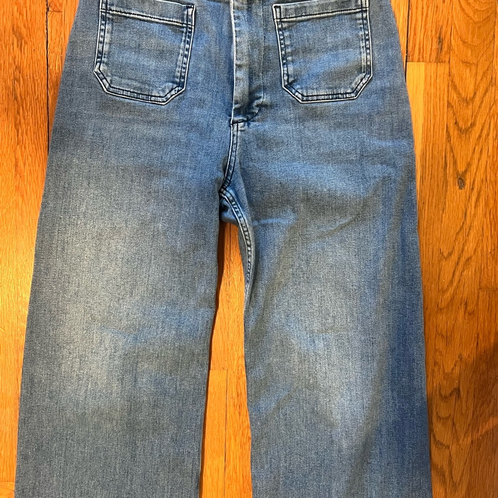 Anthropologie Maeve Collette Crop Blue Denim Jeans